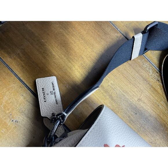 Coach X Jean Michel Basquiat Track Crossbody Pebble Leather C5425 - Picture 6 of 16